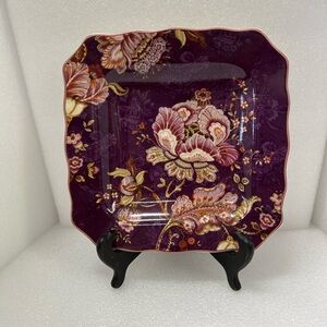 One Replacement Gabrielle Purple Square Salad Plate by 222 Fifth